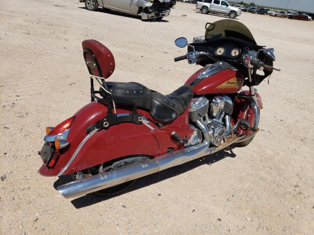 56KTCAAA3G3336777 - 2016 INDIAN MOTORCYCLE CO. CHIEFTAIN BURGUNDY photo 4
