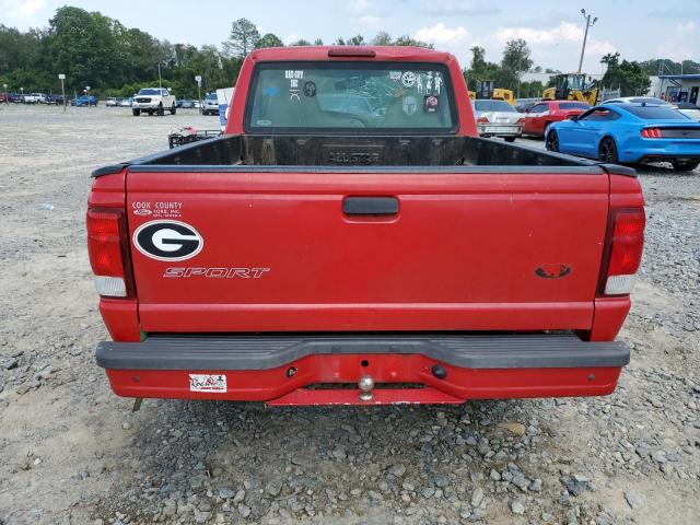 1FTYR10C9YPB53858 - 2000 FORD RANGER RED photo 6