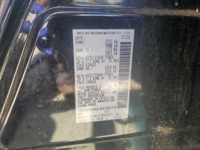 5N1AR2MN0GC669028 - 2016 NISSAN PATHFINDER S BLACK photo 14