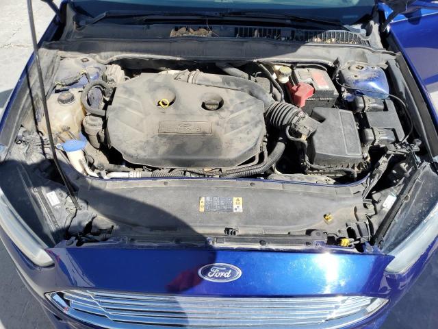 3FA6P0K98DR303881 - 2013 FORD FUSION TITANIUM BLUE photo 11