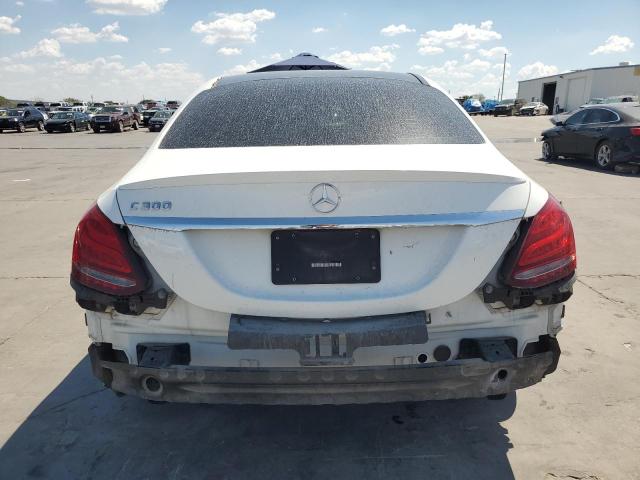 55SWF4JBXGU175947 - 2016 MERCEDES-BENZ C 300 WHITE photo 6