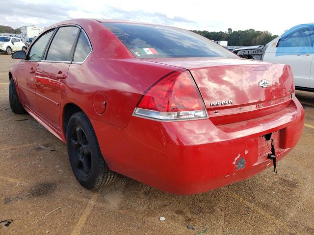 2G1WB5EK0A1175438 - 2010 CHEVROLET IMPALA LT RED photo 3