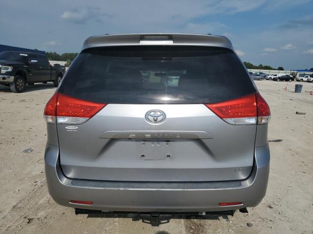 5TDKA3DC1CS011537 - 2012 TOYOTA SIENNA BASE SILVER photo 6