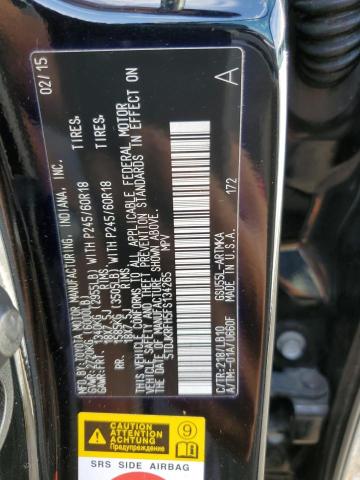 5TDJKRFH5FS134265 - 2015 TOYOTA HIGHLANDER XLE Qara foto 12