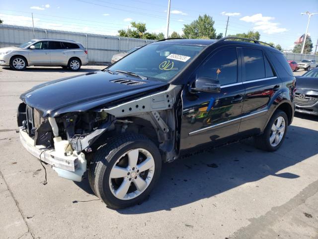 4JGBB8GB1BA742487 - 2011 MERCEDES-BENZ ML 350 4MATIC BLACK photo 1
