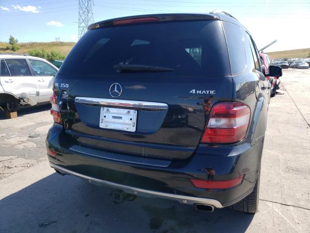 4JGBB8GB1BA742487 - 2011 MERCEDES-BENZ ML 350 4MATIC BLACK photo 6