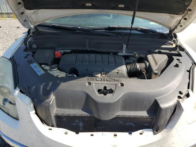 5GALRBED8AJ266888 - 2010 BUICK ENCLAVE CXL WHITE photo 12