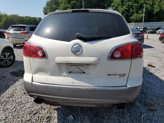 5GALRBED8AJ266888 - 2010 BUICK ENCLAVE CXL WHITE photo 6