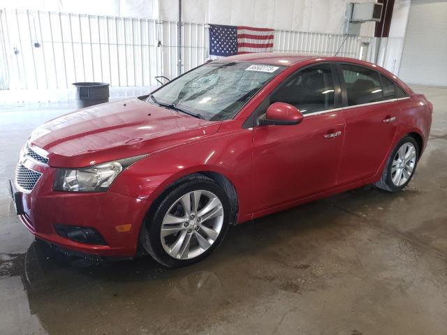 1G1PH5SC8C7130107 - 2012 CHEVROLET CRUZE LTZ RED photo 1