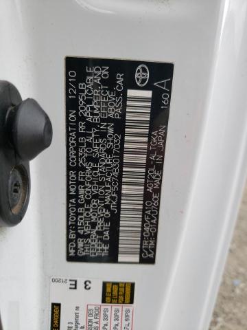 JTKJF5C74B3017032 - 2011 TOYOTA SCION TC 白色 照片 12