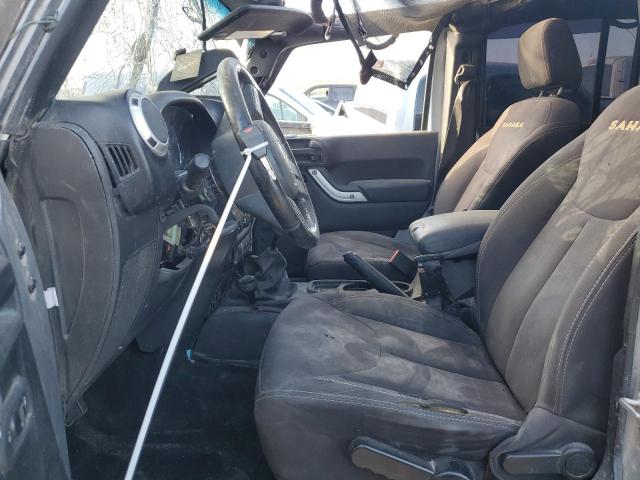 1C4BJWEG6EL107008 - 2014 JEEP WRANGLER U SAHARA GRAY photo 7