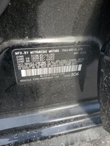 ML32FUFJ3RHF11236 - 2024 MITSUBISHI MIRAGE G4 ES BLACK photo 12