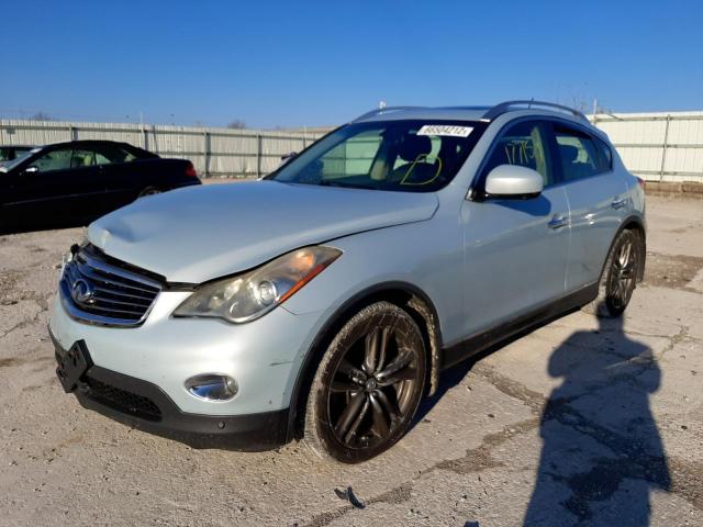 JN1AJ0HR1BM850254 - 2011 INFINITI EX35 BASE BLUE photo 2