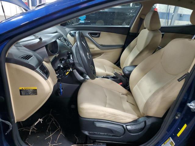 KMHDH4AE3DU633887 - 2013 HYUNDAI ELANTRA GLS BLUE photo 7