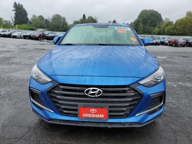 KMHD04LB2JU482921 - 2018 HYUNDAI ELANTRA SPORT BLUE photo 5