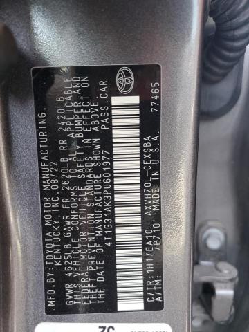 4T1G31AK3PU601977 - 2023 TOYOTA CAMRY SE NIGHT SHADE GRAY photo 13