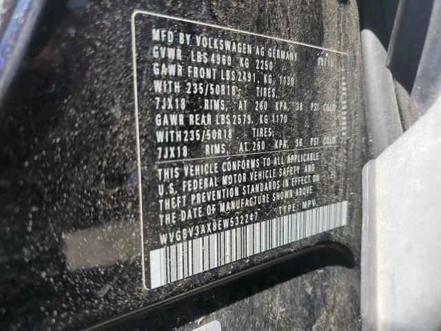 WVGBV3AX8EW532247 - 2014 VOLKSWAGEN TIGUAN S BLACK photo 13