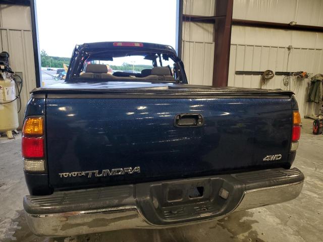 5TBBN44154S435984 - 2004 TOYOTA TUNDRA ACCESS CAB SR5 BLUE photo 6