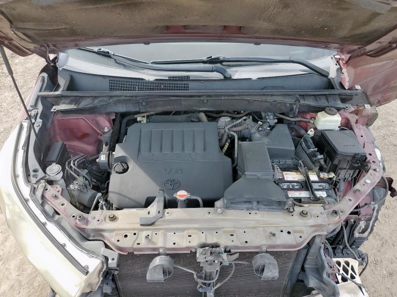5TDKKRFH2FS116052 - 2015 TOYOTA HIGHLANDER XLE BURGUNDY photo 12
