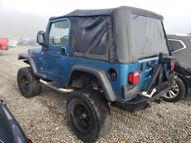 1J4FA39S26P728619 - 2006 JEEP WRANGLER X BLUE photo 2