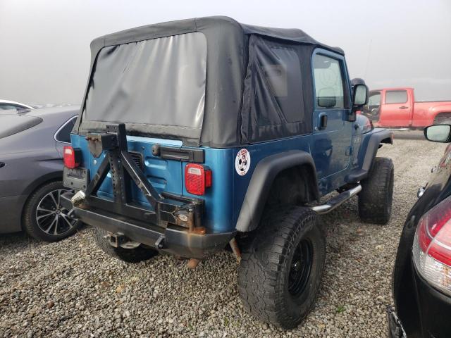 1J4FA39S26P728619 - 2006 JEEP WRANGLER X BLUE photo 3