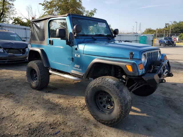 1J4FA39S26P728619 - 2006 JEEP WRANGLER X BLUE photo 4