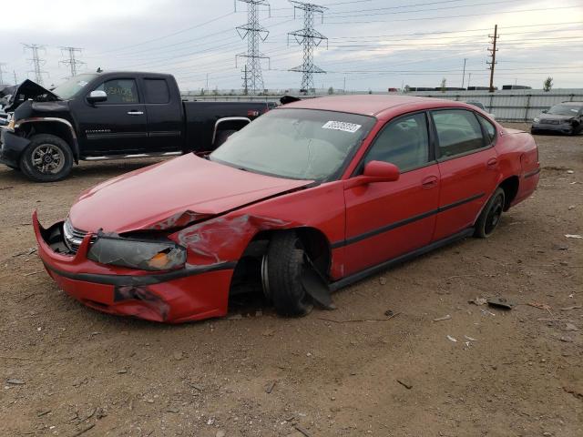 2G1WF52E349141714 - 2004 CHEVROLET IMPALA RED photo 1