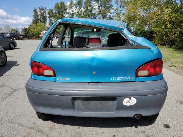 2C1MR2266V6760188 - 1997 GEO METRO BLUE photo 6