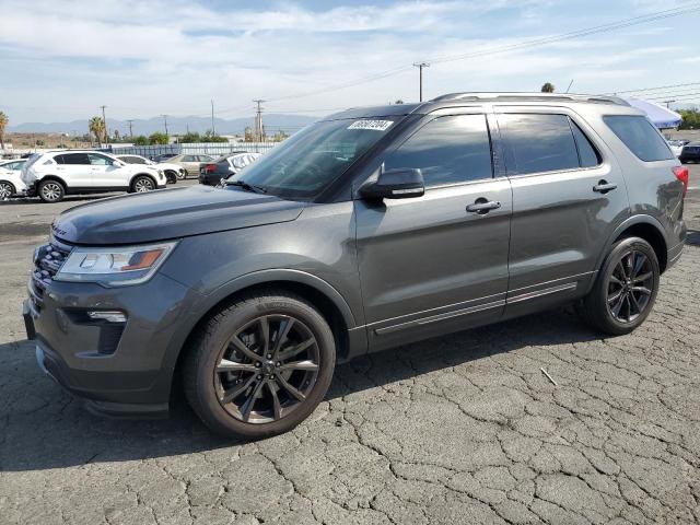 1FM5K7D81JGB09550 - 2018 FORD EXPLORER XLT CHARCOAL photo 1