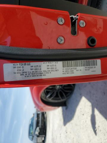 2C3CDZFJ0KH723923 - 2019 DODGE CHALLENGER R/T SCAT PACK RED photo 12