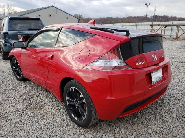 JHMZF1D62FS002385 - 2015 HONDA CR-Z EX RED photo 3