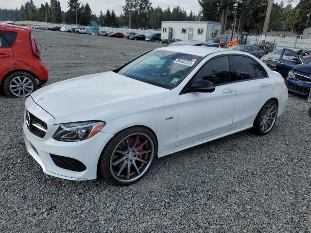 55SWF6EB8GU107961 - 2016 MERCEDES-BENZ C 450 4MATIC AMG WHITE photo 1