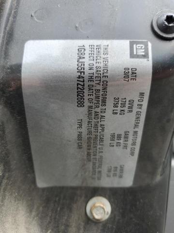 1G8AJ55F47Z202688 - 2007 SATURN ION LEVEL 2 BLACK photo 12