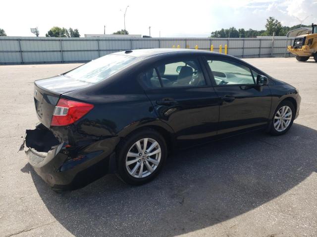 19XFB2F90CE004437 - 2012 HONDA CIVIC EXL Negro foto 3