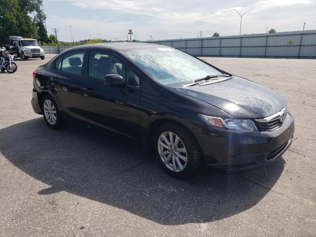 19XFB2F90CE004437 - 2012 HONDA CIVIC EXL Negro foto 4