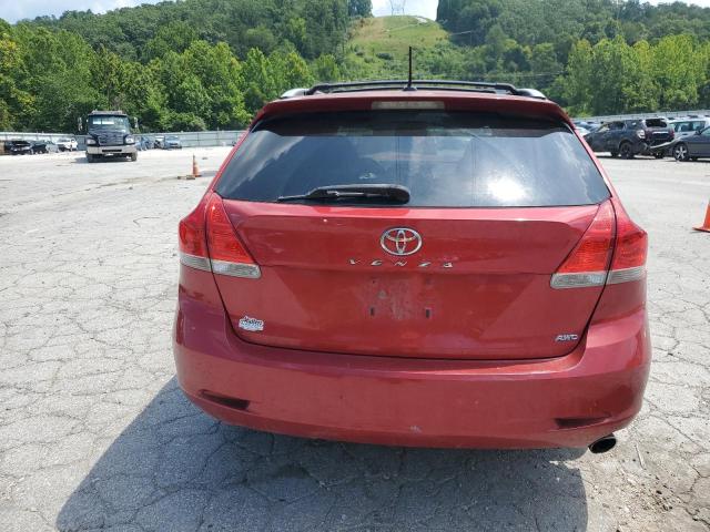 4T3BA3BB2BU024935 - 2011 TOYOTA VENZA RED photo 6