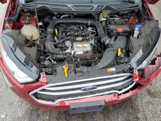 MAJ3S2GE5LC362192 - 2020 FORD ECOSPORT SE RED photo 11