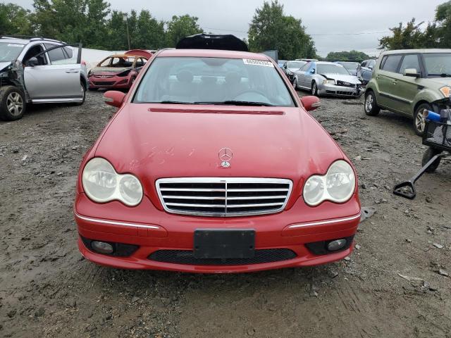 WDBRF52H17F906038 - 2007 MERCEDES-BENZ C 230 RED photo 5