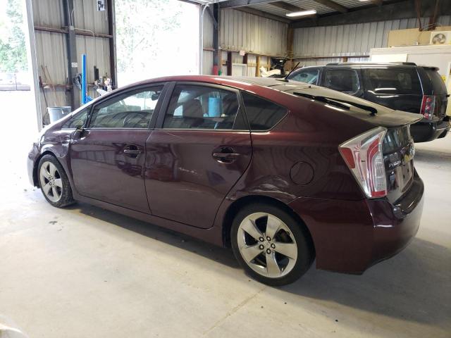 JTDKN3DU4D5609786 - 2013 TOYOTA PRIUS MAROON photo 2