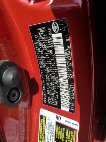 2T1BURHE5EC205005 - 2014 TOYOTA COROLLA L RED photo 13