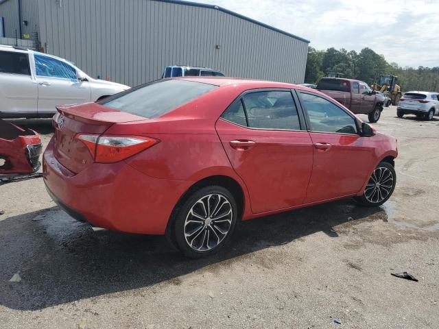 2T1BURHE5EC205005 - 2014 TOYOTA COROLLA L RED photo 3