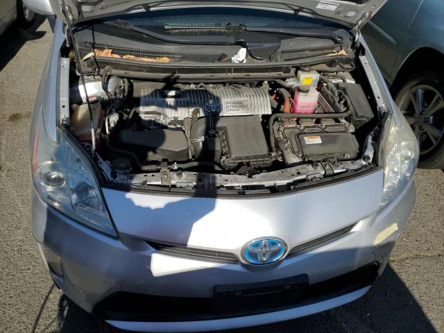 JTDKN3DU4F0478066 - 2015 TOYOTA PRIUS SILVER photo 11