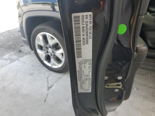 3C4NJDCBXMT603652 - 2021 JEEP COMPASS LIMITED BLACK photo 13