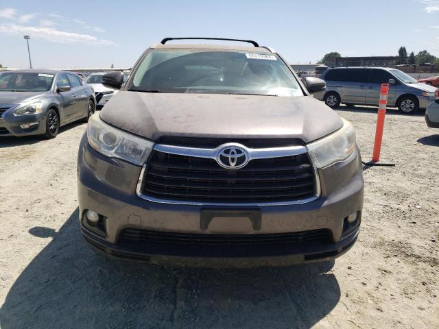 5TDKKRFHXGS137541 - 2016 TOYOTA HIGHLANDER XLE GRAY photo 5