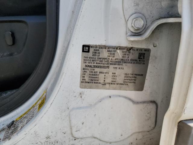 3GNAL2EK0ES533376 - 2014 CHEVROLET CAPTIVA LS 黑色 照片 14