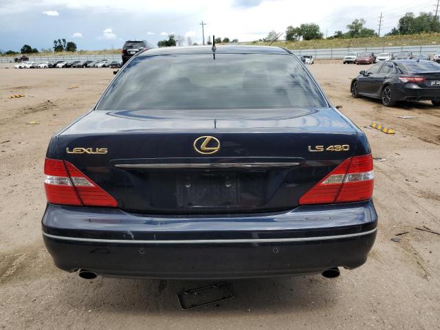 JTHBN36F540154666 - 2004 LEXUS LS 430 BLUE photo 6