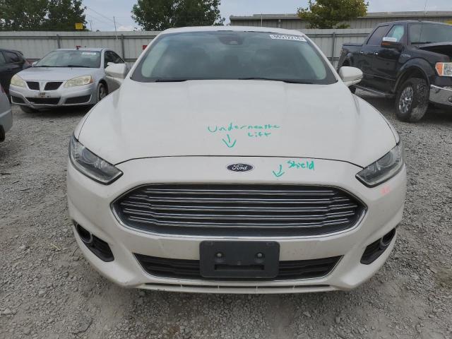 3FA6P0K90DR207405 - 2013 FORD FUSION TITANIUM WHITE photo 5