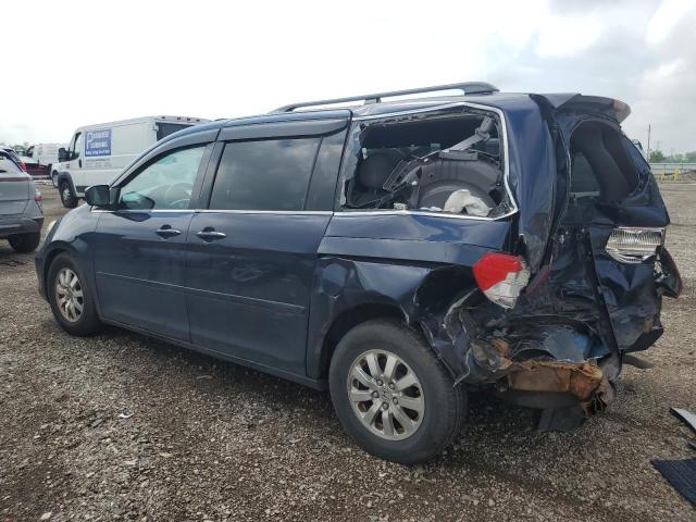 5FNRL38768B026472 - 2008 HONDA ODYSSEY EXL BLUE photo 2