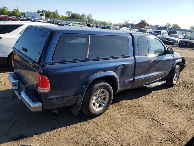 1D7GL42K34S700168 - 2004 DODGE DAKOTA SLT BLUE photo 3