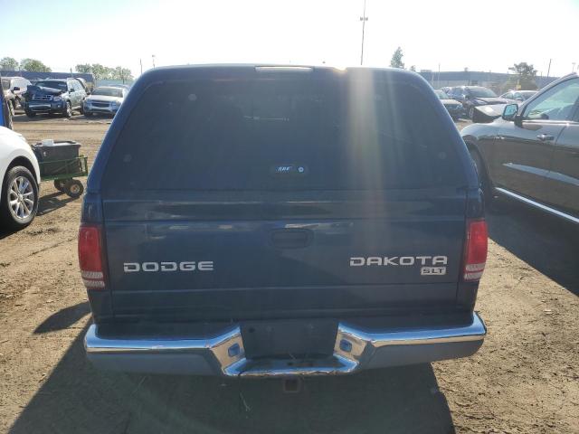 1D7GL42K34S700168 - 2004 DODGE DAKOTA SLT BLUE photo 6